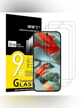 One Google Pixel 9/10 XL Tempered Glass Screen Protector - Transparent